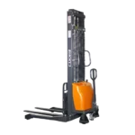 EKKO EA15A-138 Semi-Electric Straddle Stacker, 3,300 lbs Capacity, 138" Height